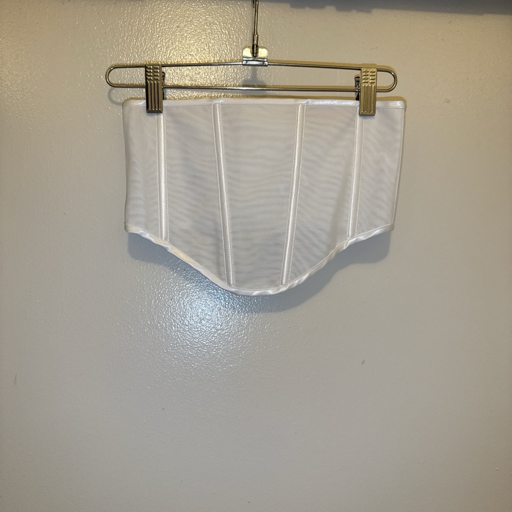 Meshki Ivory Bustier Top